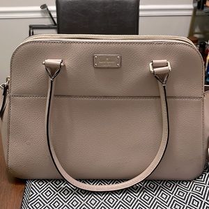 Kate Spade Grove Street Terri Almondine Leather Shoulder Tote